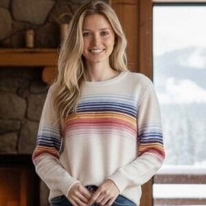 Sundry Multicolor Striped Sweater